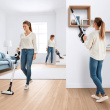 Bosch Serie 6 BCS61113 stick vacuum/electric broom 2-in-1 stick vacuum Battery Dry Bagless White