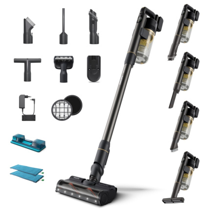 Philips 7000 series XC7057 Stick vacuum Battery Dry&wet Cyclonic Bagless 0.6 L Black, Gold