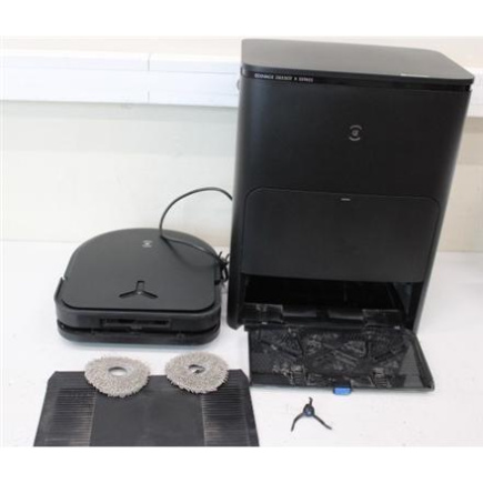 SALE OUT. Ecovacs DEEBOT X5 OMNI Vacuum cleaner, Robot, Wet&Dry, Operating time 164 min, Dust bin 0,25 L, 6400mAh, Black + Auto-empty statio | Ecovacs Robotic Vacuum Cleaner | DEEBOT X5 OMNI | Wet&Dry | Operating time (max) 164 min | Lithium-Ion | 6400