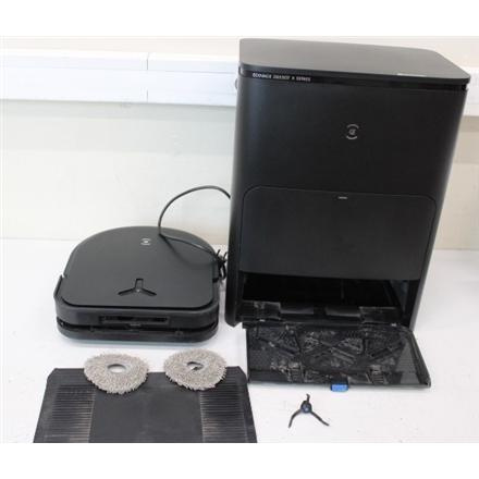 Renew. Ecovacs DEEBOT X5 OMNI Vacuum cleaner, Robot, Wet&Dry, Operating time 164 min, Dust bin 0,25 L, 6400mAh, Black + Auto-empty statio | Ecovacs Robotic Vacuum Cleaner | DEEBOT X5 OMNI | Wet&Dry | Operating time (max) 164 min | Lithium-Ion | 6400