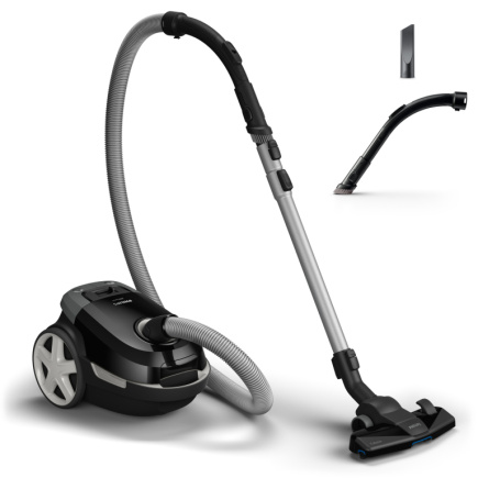 Philips 3000 series Bagged vacuum cleaner XD3112/09, 900W, TriActive, Deep Black