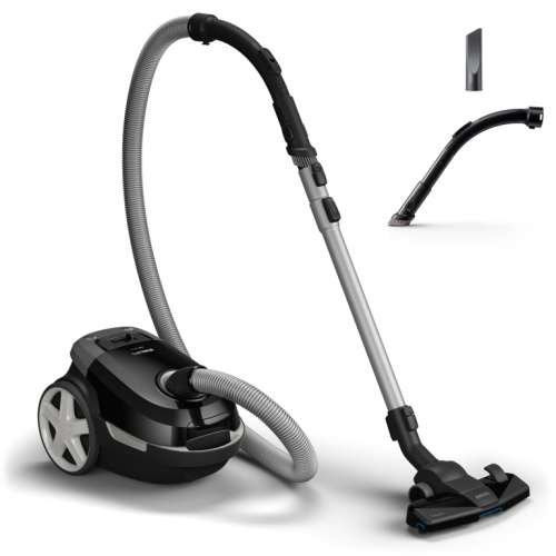 Philips 3000 series Bagged vacuum cleaner XD3112/09, 900W, TriActive, Deep Black