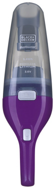 Black & Decker NVC115W handheld vacuum Grey, Purple Bagless