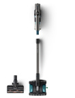 Philips 8000 series XC8057/01 stick vacuum/electric broom Battery Dry&wet Cyclonic Bagless 0.6 L Aqua colour, Black