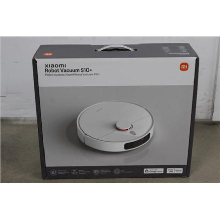 Восстановленный. Xiaomi Robot Vacuum S10+ EU | Xiaomi Robot Vacuum | S10+ EU | Wet&Dry | 5200 mAh | Dust capacity 0.45 L | 4000 Pa | White | USED