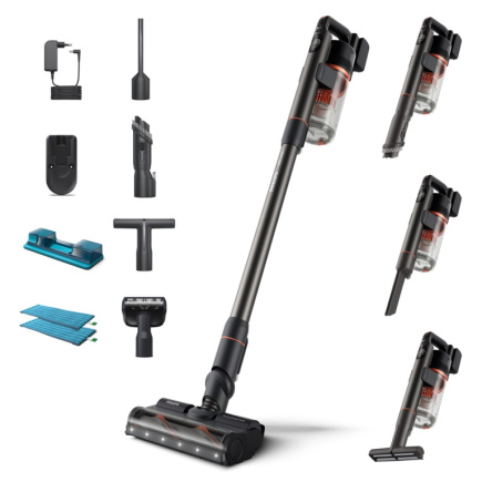 Philips 7000 series XC7055/01 stick vacuum/electric broom Battery Dry&wet Cyclonic Bagless 0.6 L Черный, Red