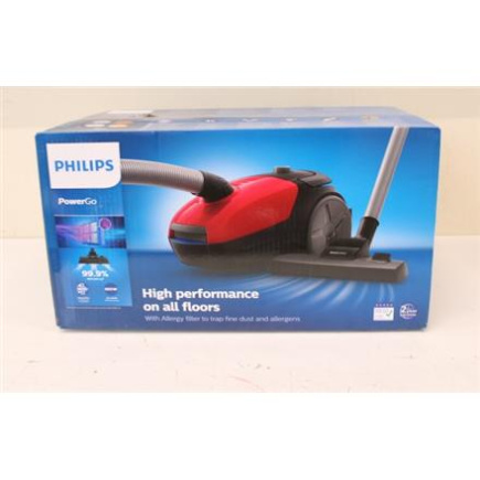 Taastatud. Philips FC8243/09 Bagged vacuum cleaner, Red/Must | Philips | Vacuum cleaner | FC8243/09 | Bagged | Power 900 W | Dust capacity 3 L | Red/Must | DAMAGED PACKAGING