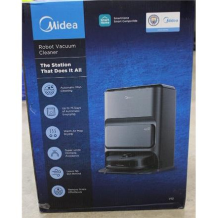 Taastatud. Midea V12 Robot Vacuum Cleaner, Valge | Midea | Robot Vacuum Cleaner | V12 | Wet&Dry | 5200 mAh | Dust capacity 3 L | 5000 Pa | Valge | Battery warranty 20 month(s) | DAMAGED PACKAGING