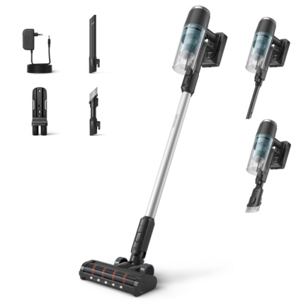 Philips 3000 series XC3031 Stick vacuum Battery Dry Bagless Must, Blue