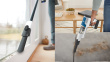 Shark BU1120DE stick vacuum/electric broom 2-in-1 stick vacuum Battery Dry Bagless 0.42 L Must, Blue, Valge