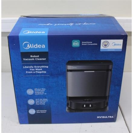 Taastatud. Midea V15 Robot Vacuum Cleaner | Midea Robot Vacuum Cleaner | V15 | Wet&Dry | 5200 mAh | Dust capacity 3 L | 16200 Pa | Must | USED, DIRTY, SCRATCHED