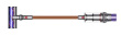 Dyson Cyclone V10 Absolute 2-in-1 stick vacuum Battery Dry Bagless Copper, Nickel