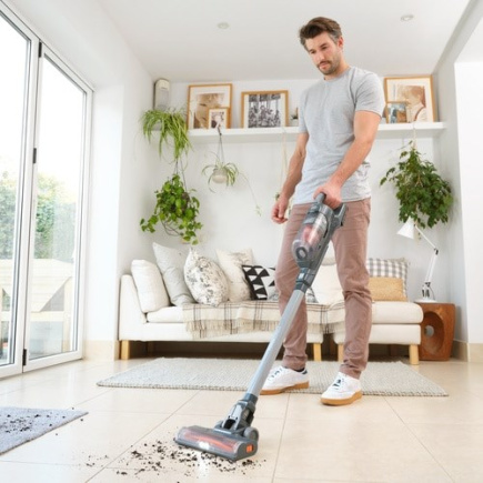 Must & Decker BHFEA18D1 stick vacuum/electric broom 2-in-1 stick vacuum Battery Dry Bagless Grey 2 Ah