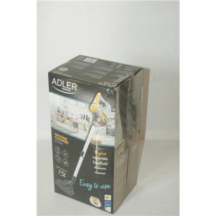 Taastatud. | Adler | Vacuum Cleaner | AD 7036 | Corded operating | Handstick and Handheld | 800 W | - V | Operating radius 7 m | Yellow/Grey | Warranty 24 month(s) | DAMAGED PACKAGING