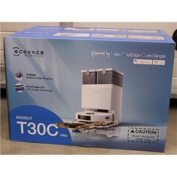 Renew. Ecovacs DEEBOT T30C PRO Vacuum cleaner, Robot, Wet&Dry, 15000Pa, TruEdge, YIKO 2.0, 5200 mAh, White + Auto-empty station | Ecovacs Robotic Vacuum Cleaner | DEEBOT T30C PRO | Wet&Dry | Operating time (max) 200 min | Li-ion | 5200 mAh | Dust Renew. Ecovacs DEEBOT T30C PRO Vacuum cleaner, Robot, Wet&Dry, 15000Pa, TruEdge, YIKO 2.0, 5200 mAh, White + Auto-empty station | Ecovacs Robotic Vacuum Cleaner | DEEBOT T30C PRO | Wet&Dry | Operating time (max) 200 min | Li-ion | 5200 mAh | Dust