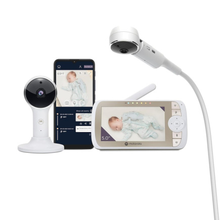 Motorola | Full HD Wi-Fi Video Baby Monitor with Crib Mount | VM65X CONNECT 5.0