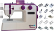 ŁUCZNIK TERESA sewing machine, white-violet