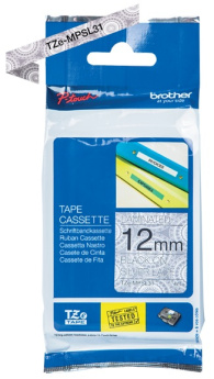 BROTHER TZEMPSL31 12 Black ON SILVER LACE