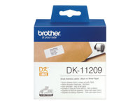 BROTHER DK11209 Adress-Etiketten QL500 29x62 800 pcs/roll QL500/550