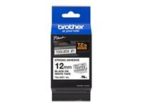 BROTHER TZES231 special tape 12mm 8m white black extra-strong adhesive for lettering instrument