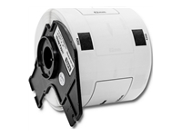 QOLTEC 50750 Tape for BROTHER DK-11202 / 62mm x 100mm / 300 labels / White/Black print / Roll with holder