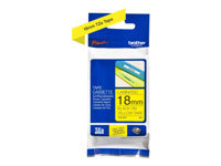BROTHER TZE641 tape cassette yellow black 18mmx8m laminiert for P- touch 210E 220 300 310 340 340C 350 540 540C