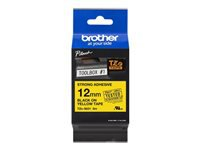 BROTHER TZES631 special tape 12mm 8m yellow black extra-strong adhesive for lettering instrument