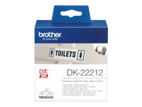 BROTHER DK22212 Endlosetiketten Film white for QL550 QL500 62mmx15.24m