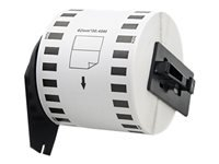 QOLTEC Tape for BROTHER DK-22205 62mm x 30.48m White / Black overprint Roller with handle