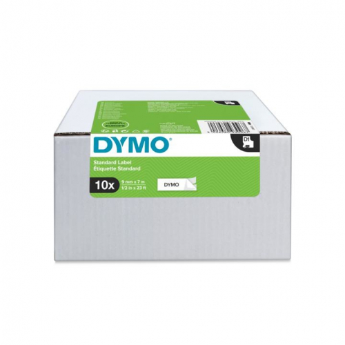 DYMO D1 Multipack - 9mm x 7m - Black auf White