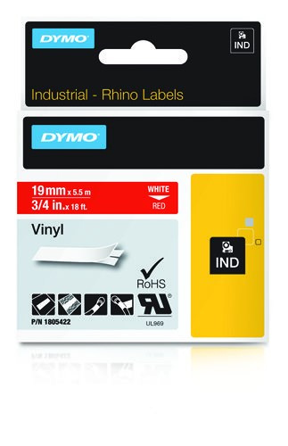 DYMO IND Vinyl Labels WLONONWCRJGDW