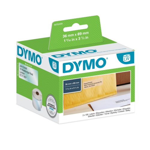 DYMO Large Address Labels - 36 x 89 mm - S0722410 WLONONWCRGNCP