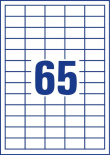 Avery 3666 self-adhesive label Rectangle Permanent White 6500 pc(s)