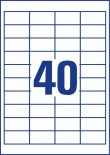 Avery 3657 self-adhesive label Rectangle Permanent White 4000 pc(s)