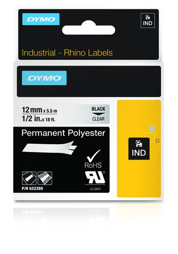 DYMO IND Permanent Polyester WLONONWCRJER1
