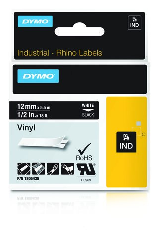 DYMO IND Vinyl Labels WLONONWCRJGDP
