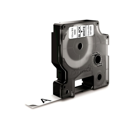 DYMO D1 Durable - Black on White - 12mm WLONONWCRBFMS