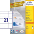 Avery 3481 self-adhesive label Rectangle Permanent White 2100 pc(s)