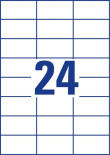 Avery 3474 self-adhesive label Rectangle Permanent White 2400 pc(s)