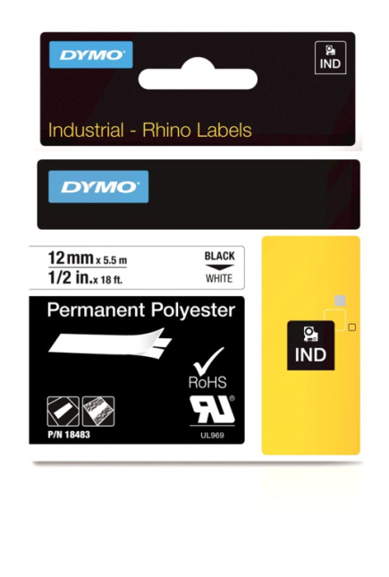DYMO IND Permanent Polyester WLONONWCRJFLY