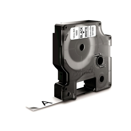 DYMO D1 Durable - Black on White - 12mm WLONONWCRBFMS