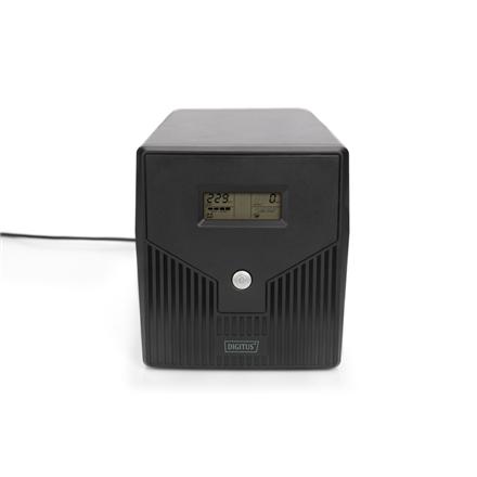 Digitus | Line-Interactive UPS | Line-Interactive UPS DN-170074, 1000VA, 600W, 2x 12V/7Ah battery, 4x CEE 7/7 outlet, 2x RJ45, 1x USB 2.0 type B, 1x RS232, LCD, Simulated Sine Wave, 338x150x162mm, 7.8kg | 1000 VA | 600 W