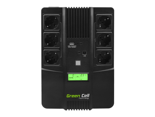 Green Cell AiO 800VA LCD Line-Interactive 0.8 kVA 480 W 6 AC outlet(s)