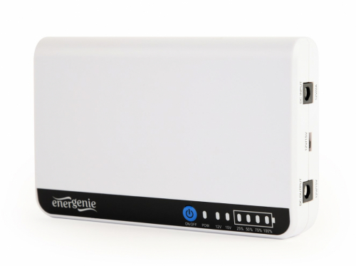 Gembird EG-UPS-DC18 UPS for DC devices, 12 or 15 V, 18 W, white