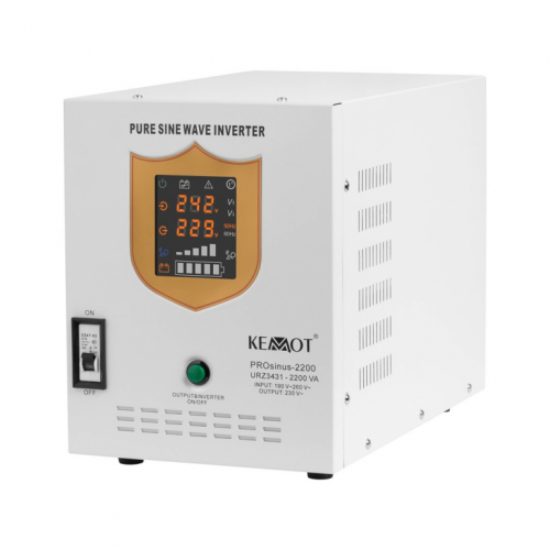 Uninterruptible power supply KEMOT PROsinus-2200 converter with pure sine wave and charging function 12V 230V 2200VA/1600W