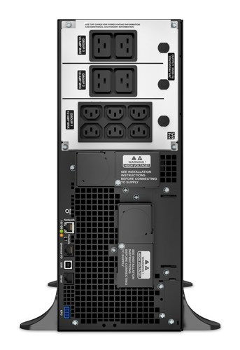 APC Smart-UPS On-Line, 6kVA/6kW, Tower, 230V, 6x C13+4x C19 IEC outlets, Network Card+SmartSlot, Extended runtime, W/O rail kit