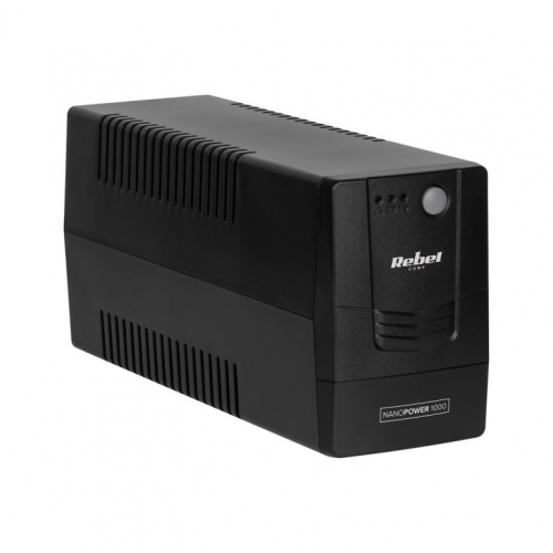 Uninterruptible computer power supply UPS REBEL model Nanopower 1000 (offline, 1000VA / 600W, 230 V, 50Hz)