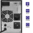 Qoltec UPS on line Pure Sine Wave, 2kVA, 1.6kW, LCD