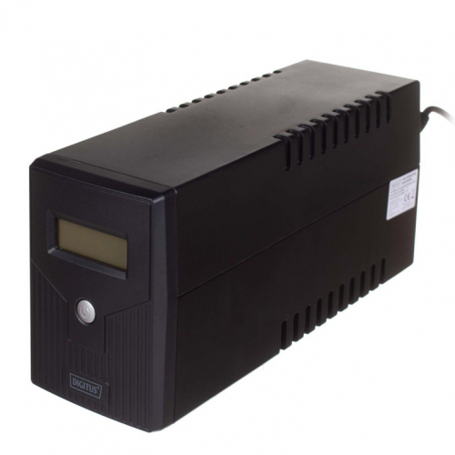 Digitus DN-170064-LCD uninterruptible power supply (UPS) Line-Interactive 0.8 kVA 480 W 2 AC outlet(s)