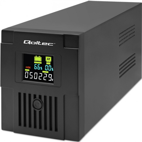 Qoltec Uninterruptible power supply, 1500VA, 900W